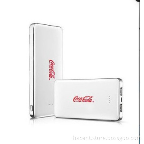 12000mah slim size power bank for coca cola